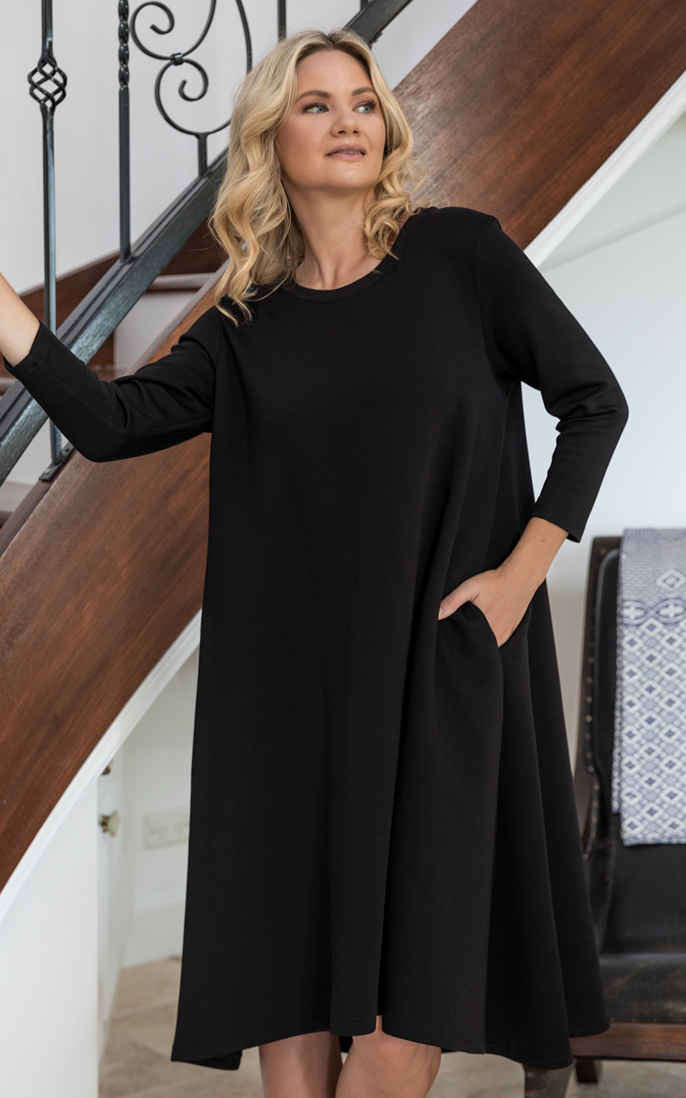 Luxe Cosy Dress – Zebrano | Designer Clothing NZ