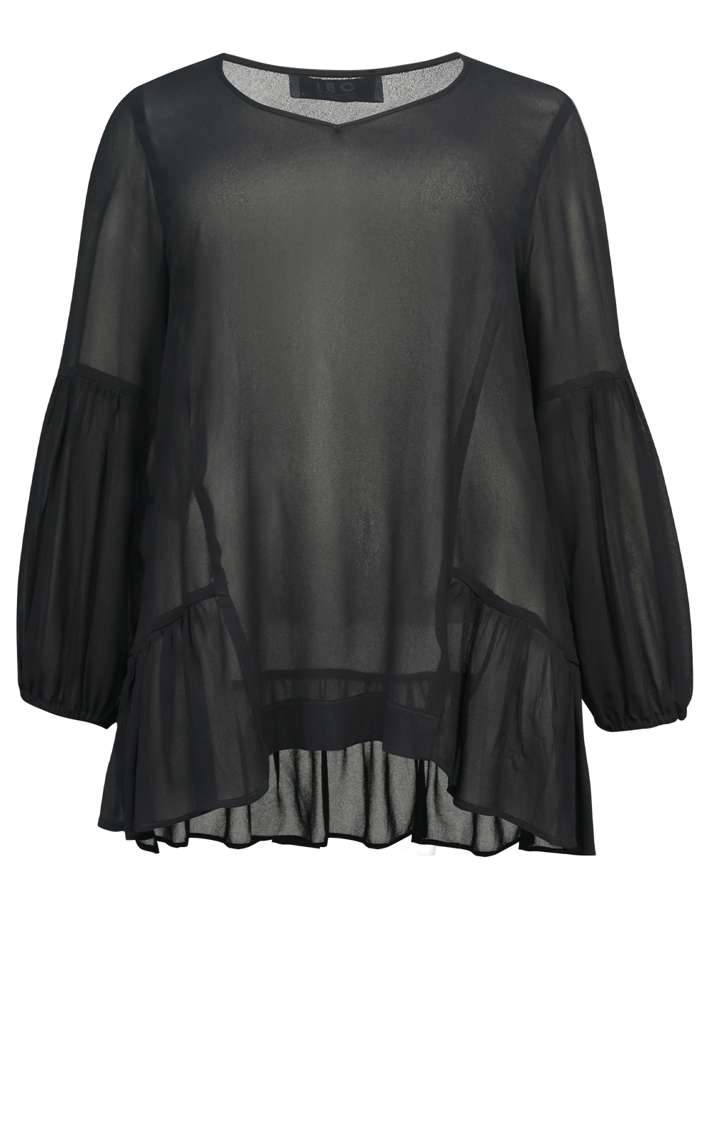 Laundry Frill Top – Zebrano | Designer Clothing NZ