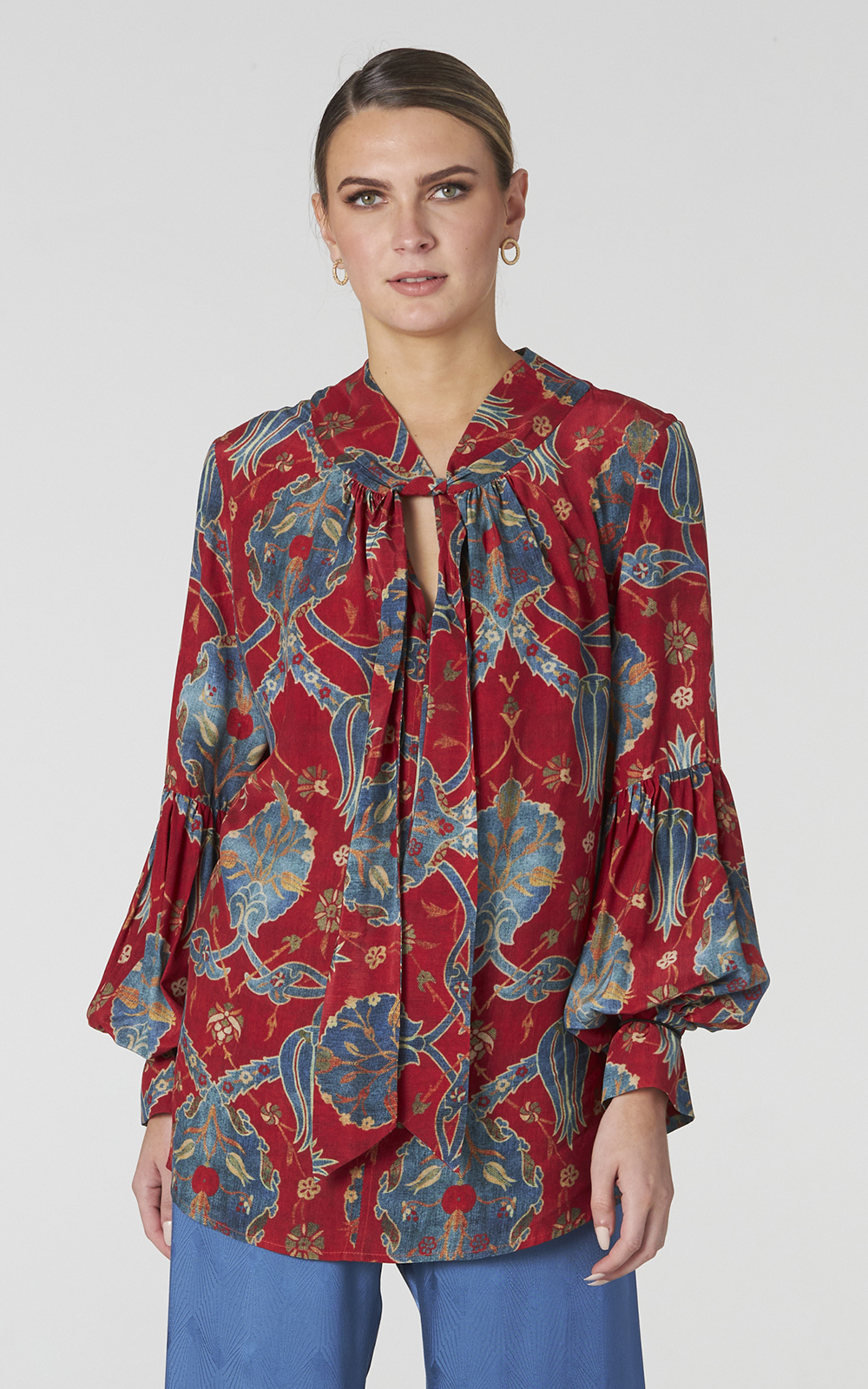 Tulip Blouse – Zebrano | Designer Clothing NZ