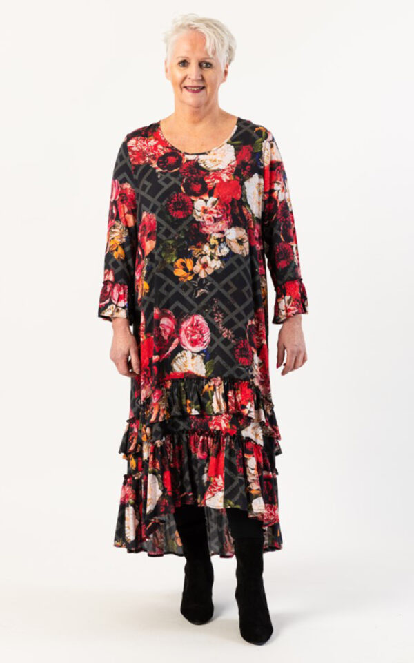 Trellis Romance Dress-1 – Zebrano | Designer Clothing NZ