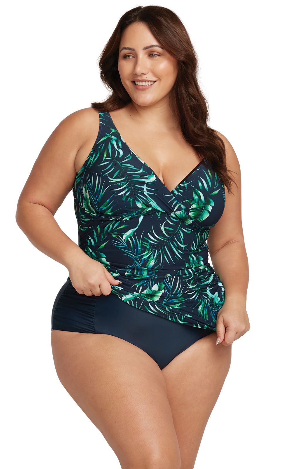 Delacroix Soft D-G Cup Tankini Top – Zebrano | Designer Clothing NZ