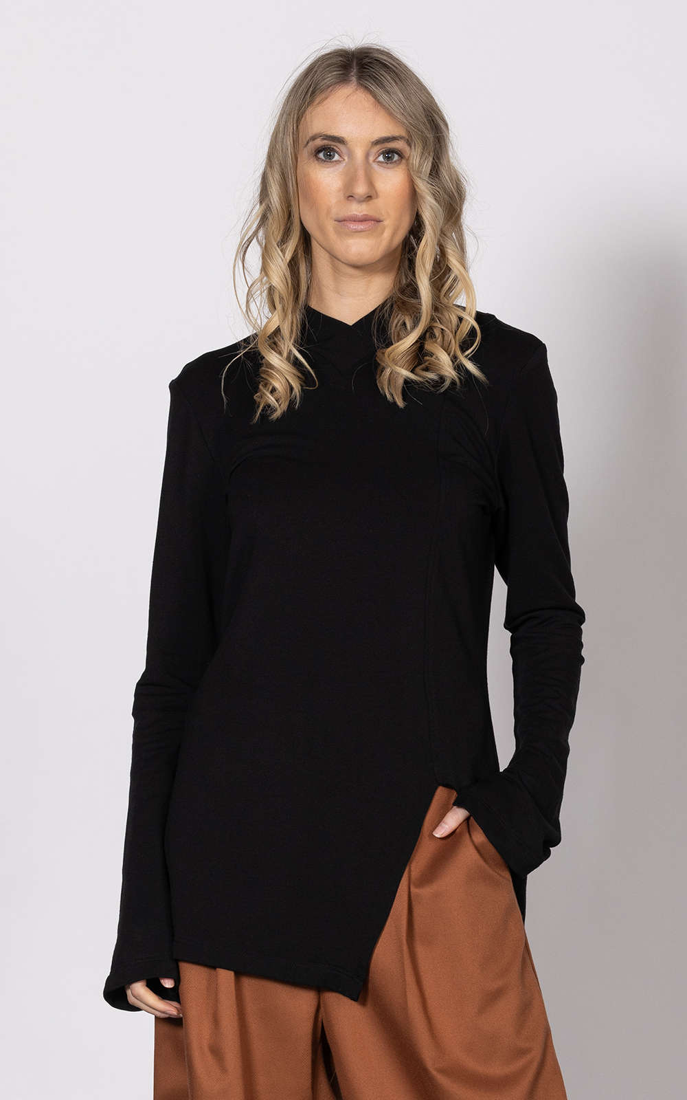 Split Ends Top – Zebrano | Designer Clothing NZ