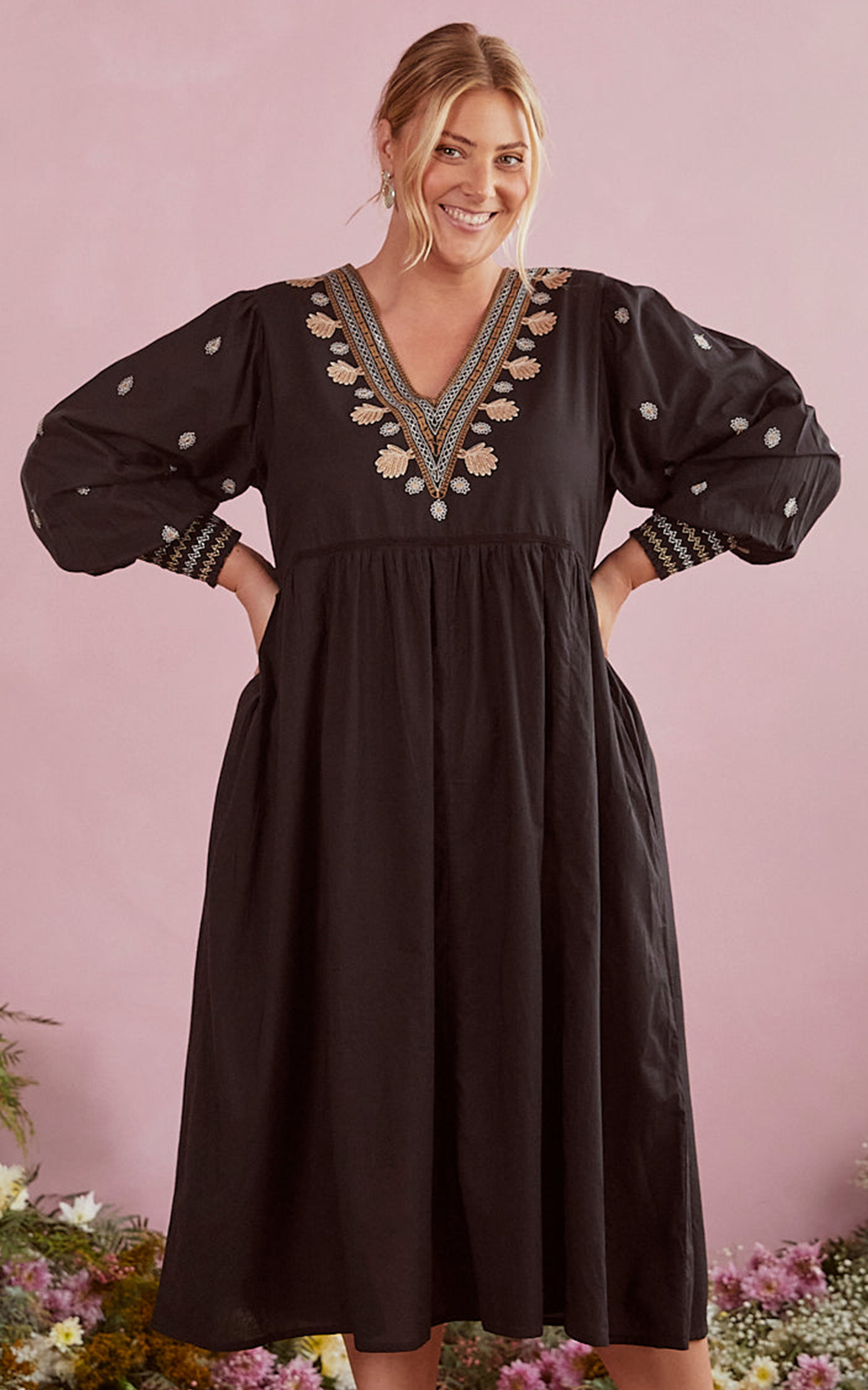 Sadie Embroidered Dress In Sanctuary Zebrano Designer Clothing NZ