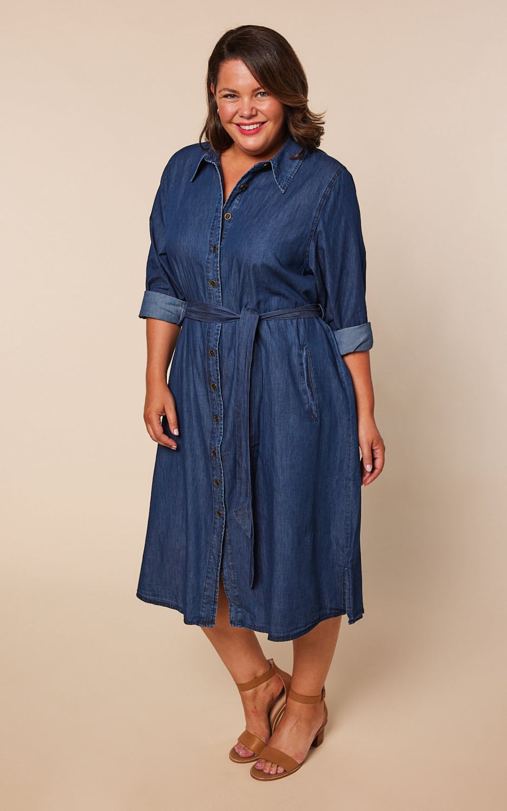 Abbey Chambray Dress – Zebrano | Designer Clothing NZ