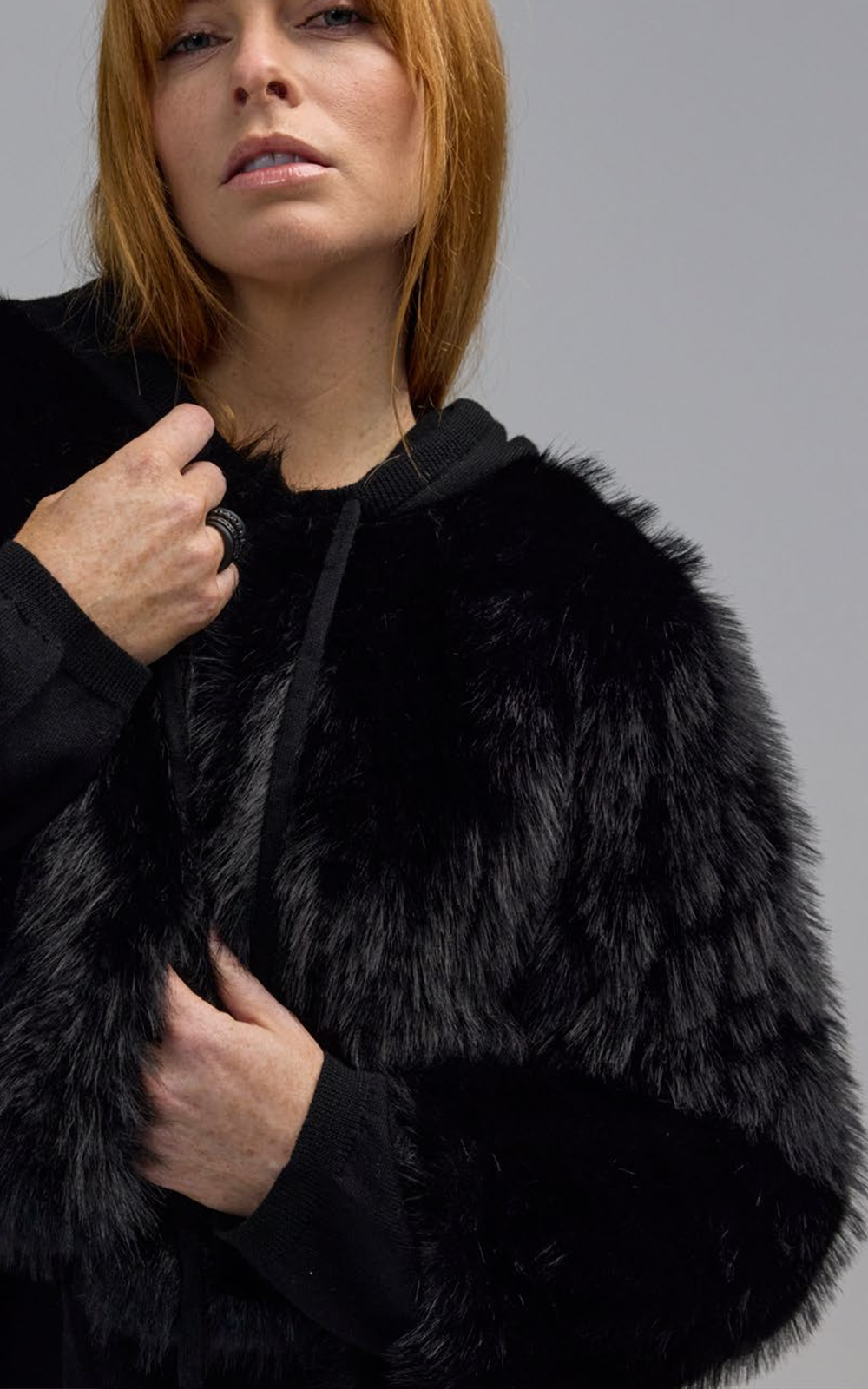 Gingko Faux Fur Bolero Zebrano Designer Clothing NZ