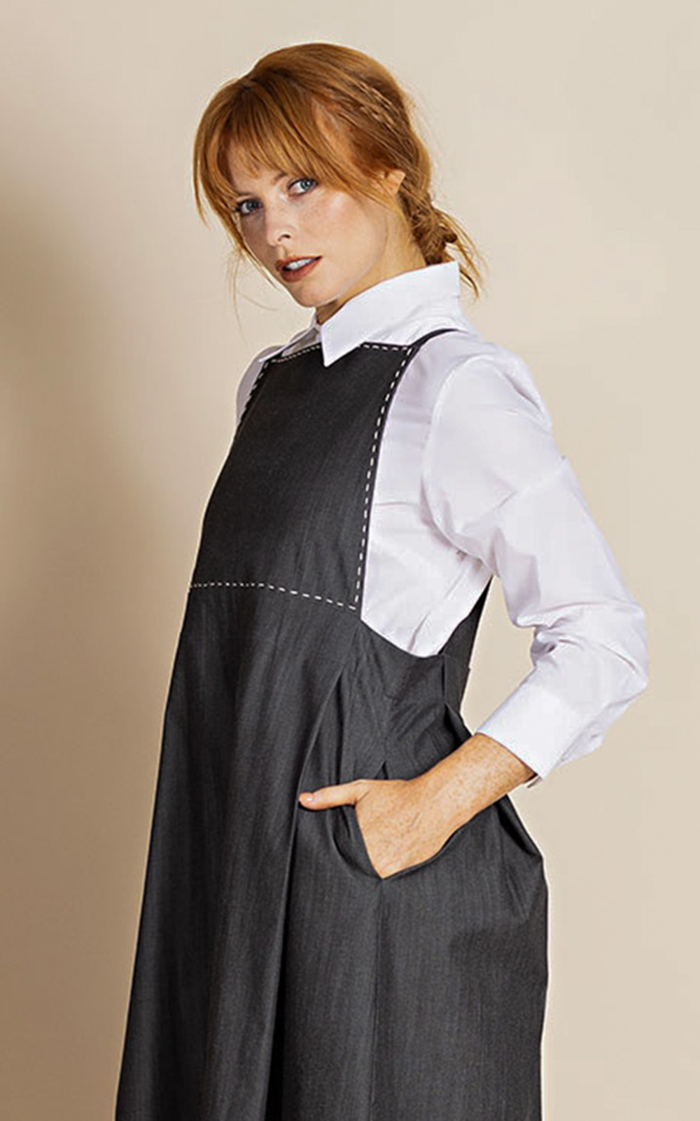 Denim pinafore dress nz hotsell