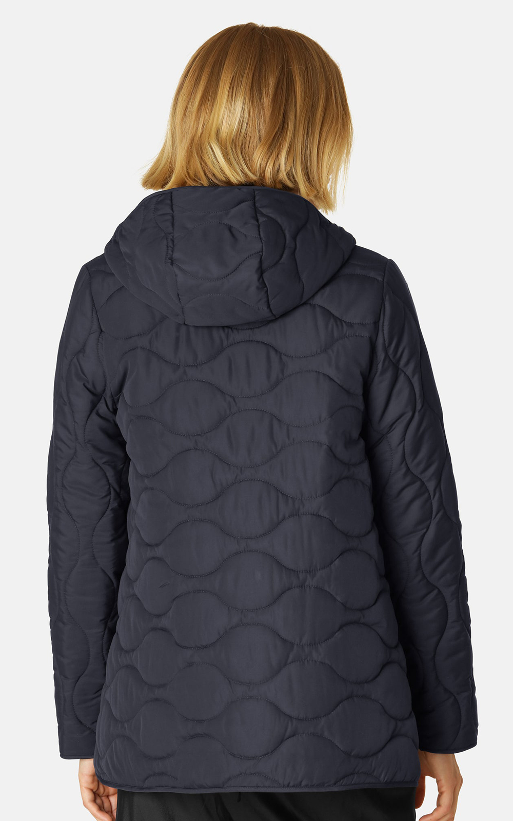 Quilted Hood Jacket product photo.