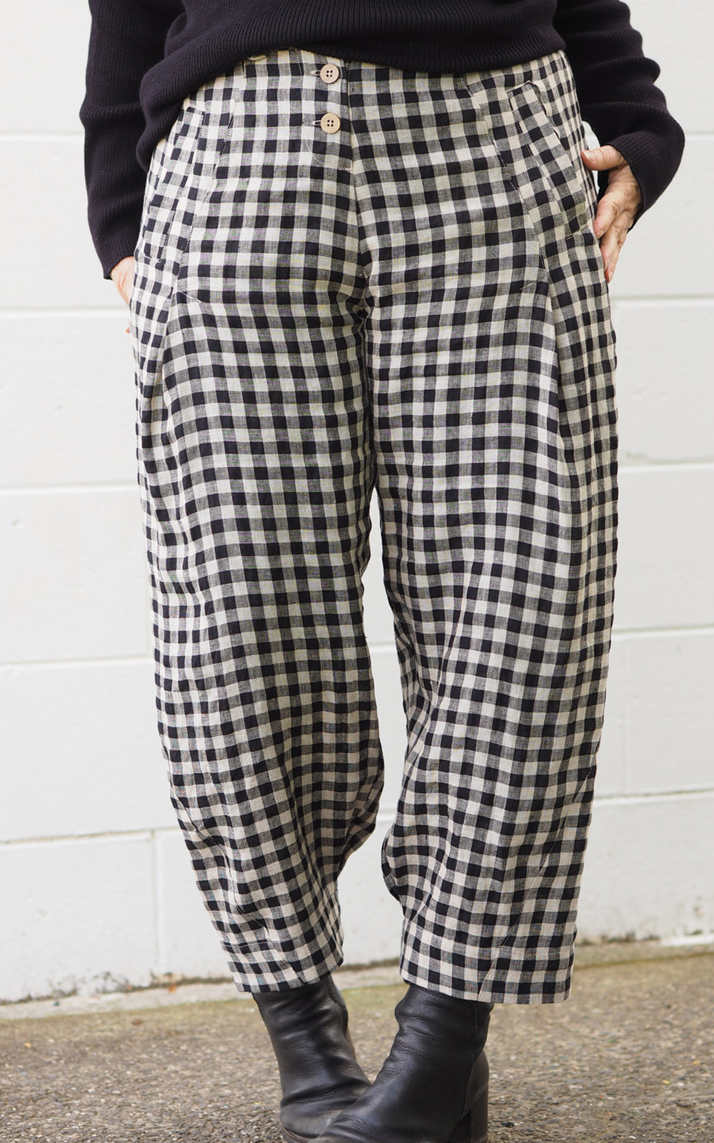 NEON SIGN plaid mw plover tiered pants | labiela.com