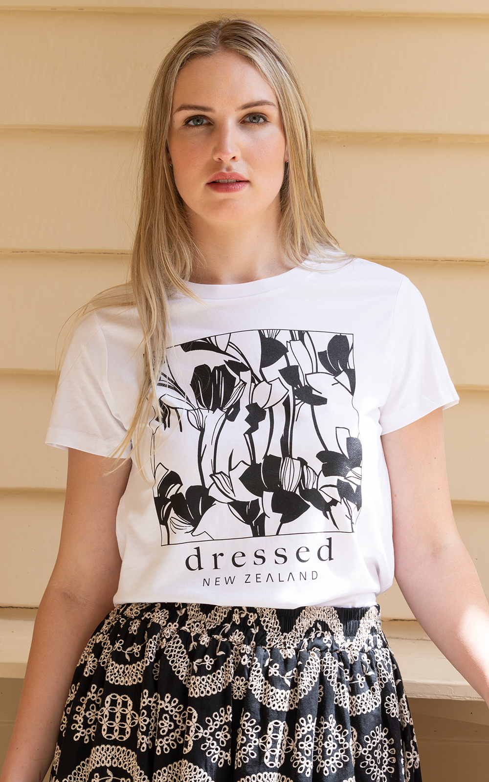 Square Tee – Zebrano | Designer Clothing NZ