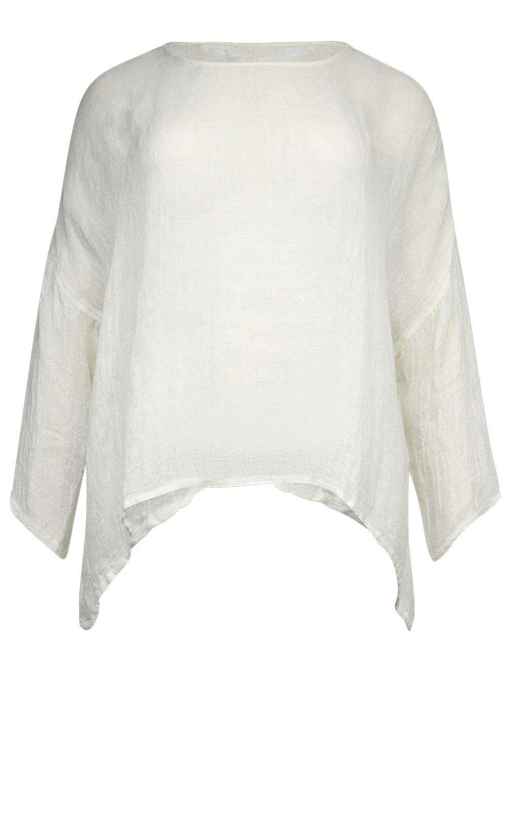 St Barts Top In Linen Gauze – Zebrano | Designer Clothing NZ