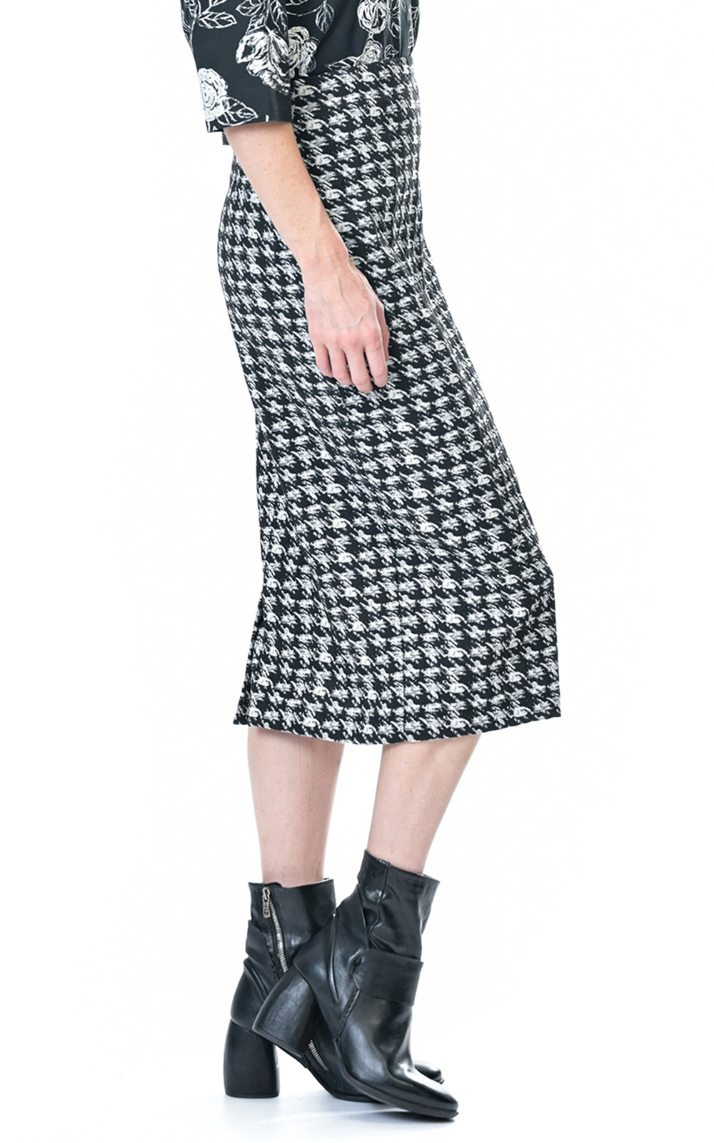 Houndstooth Pencil Skirt Zebrano Designer Clothing NZ